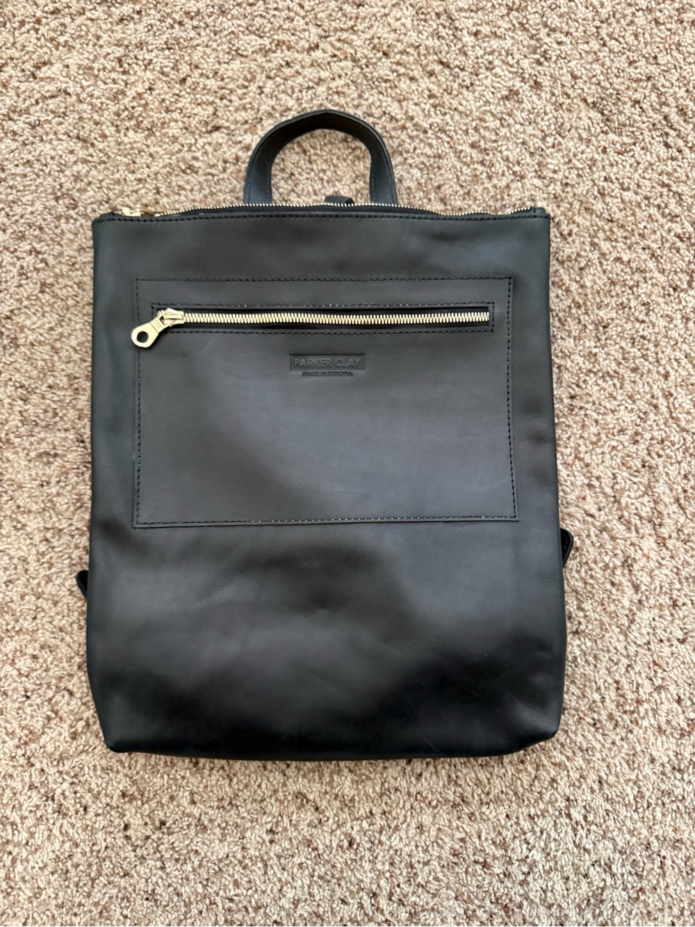 Parker Clay Miramar Full-Grain Leather Backpack- Handcrafted in Ethiopia